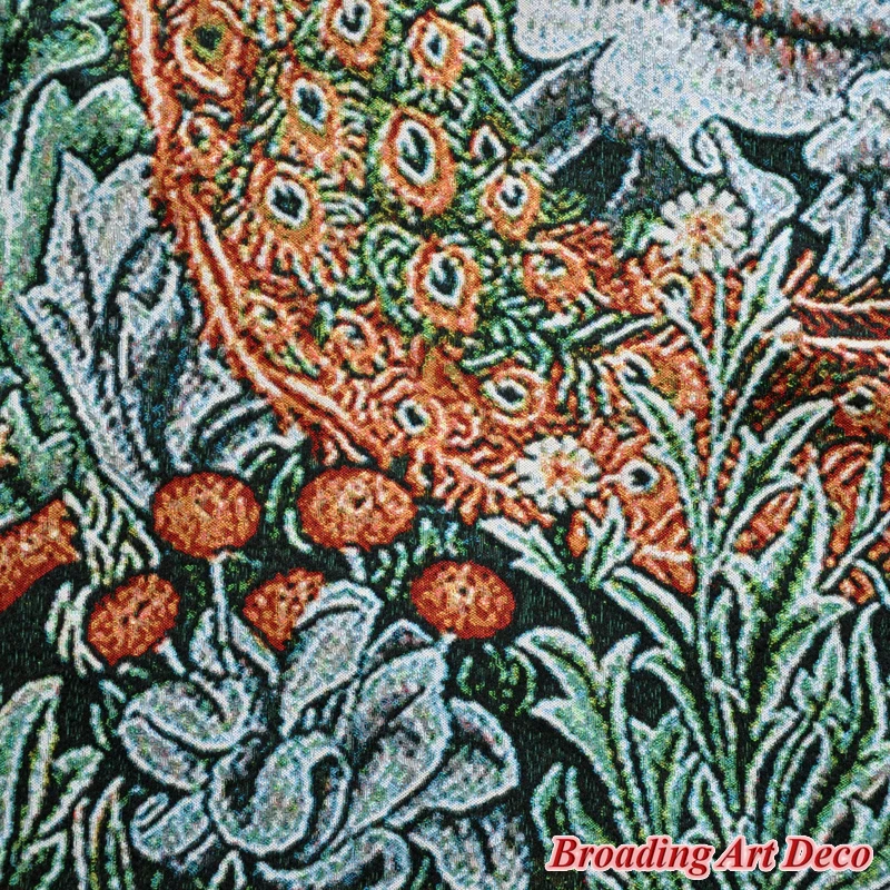 William Morris Păun Tapiserie de pe Perete Jacquard Țesute Goblen Art Decor Acasă Poliester Tapiserii de Perete Dimensiune 117x79cm