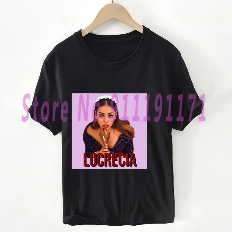 Moda Danna Paola tricou femei de Elită Carla Roson dulce grafica de Top 90 Lucrecia Bumbac haine negre Pluse Dimensiune T-shirt