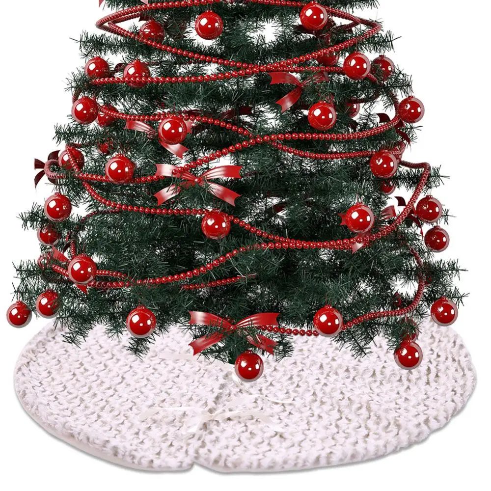 30 inch Pom de Crăciun Fusta de Pluș Decor de Crăciun Pentru Acasă Petrecere de Crăciun În 2020 Anul Nou Decor