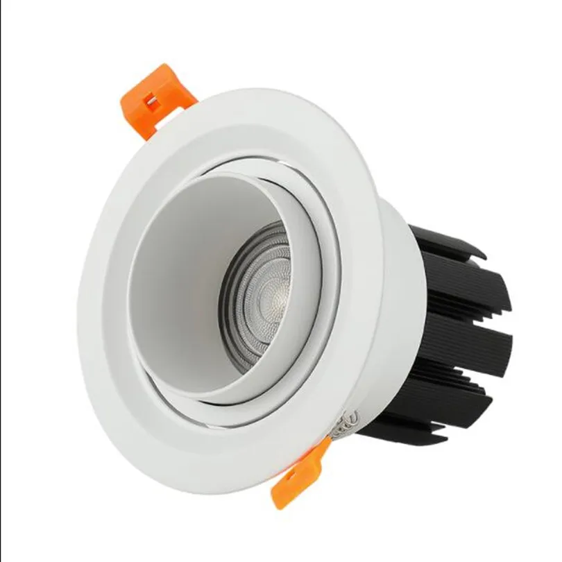 8pcs Încorporat Zoom Reglabil LED lumina Reflectoarelor 15-60 Grade Lampă de Tavan 7W 10W 15W 20W 25W 30W 35W Fundal de Perete Spoturi