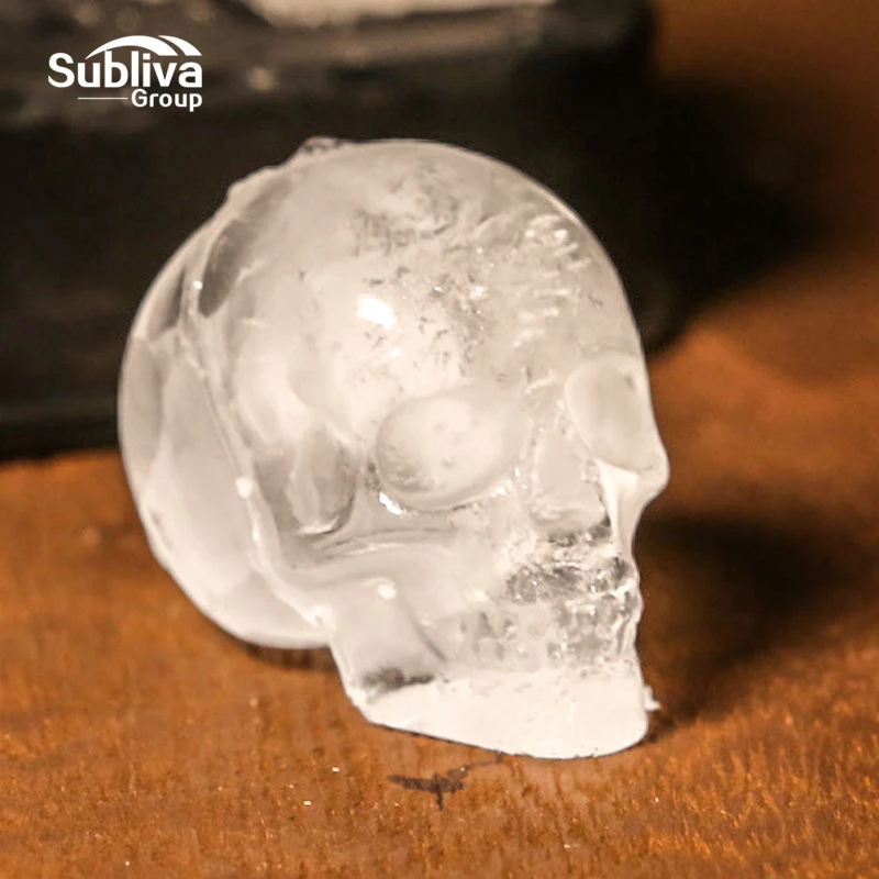 Forma craniului 3D Cub de Gheata Mucegai Rece Whisky, Vin, Cocktail Cub de Gheata Tava de Silicon Filtru de Schelet Formă de Gheață Cram Mucegai Instrumente DIY