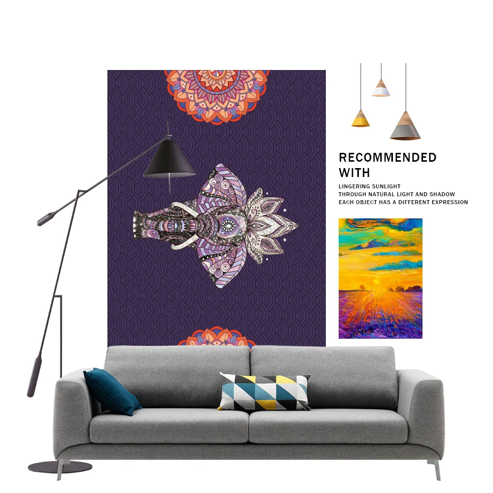 Mandala Stil Violet Non-Alunecare Covor De Lux Modern, Minimalist Acasă Covor Covor Living Decor Mat Cameră Caldă Dormitor Etaj Rezumat