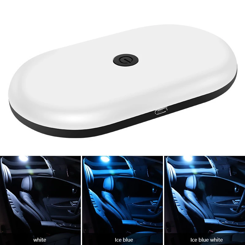 Lumina de noapte cu Led-uri Auto Acoperiș Lampa Auto Interior de Mașină Dom Lectură Ușoară Atingere de Încărcare USB Atmosfera Lampa de bun venit Lumini Portbagaj Lampa