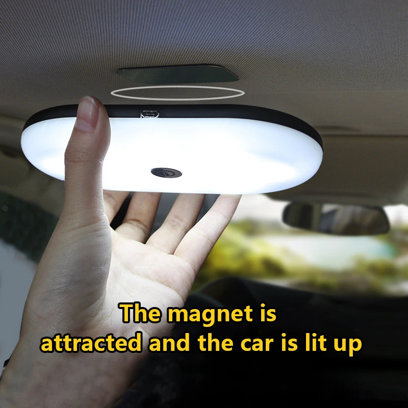 Lumina de noapte cu Led-uri Auto Acoperiș Lampa Auto Interior de Mașină Dom Lectură Ușoară Atingere de Încărcare USB Atmosfera Lampa de bun venit Lumini Portbagaj Lampa