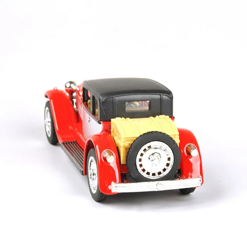 1:28 scară Bugatti vintage model de masina de sunet și lumină aliaj flash clasic muzică de epocă auto copii adulți jucării de colecție