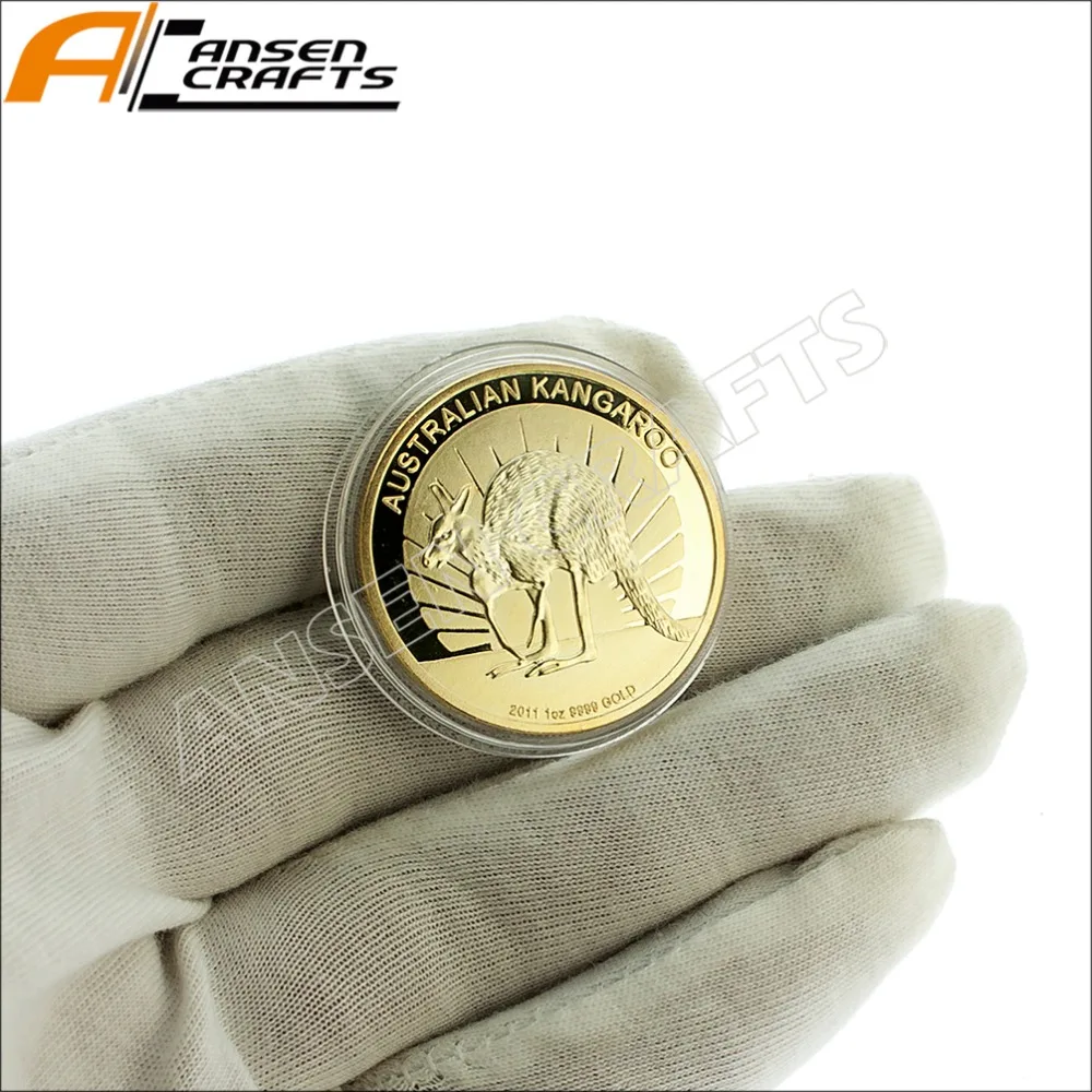 2011 Australian Kangaroon Monedă de Aur cu Copia Fr. Australia