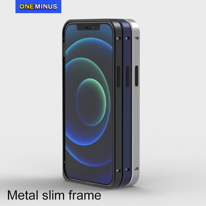 Slim Bara de protecție Caz Pentru iPhone 12 Pro Max Acoperi 12 Mini-Cadru Metalic din Aluminiu Pentru iPhone 11 Pro Funda de Lux Accesorii Telefon Shell