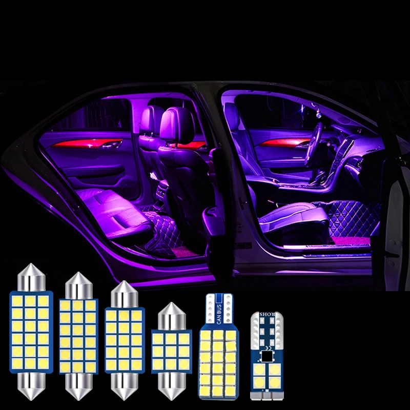 Pentru Audi Q5 8R SQ5 2008-2019 12v 14pcs Masina Becuri cu LED-uri de Interior Dome Lectură Lampă Oglindă torpedou Lumina Portbagaj Accesorii