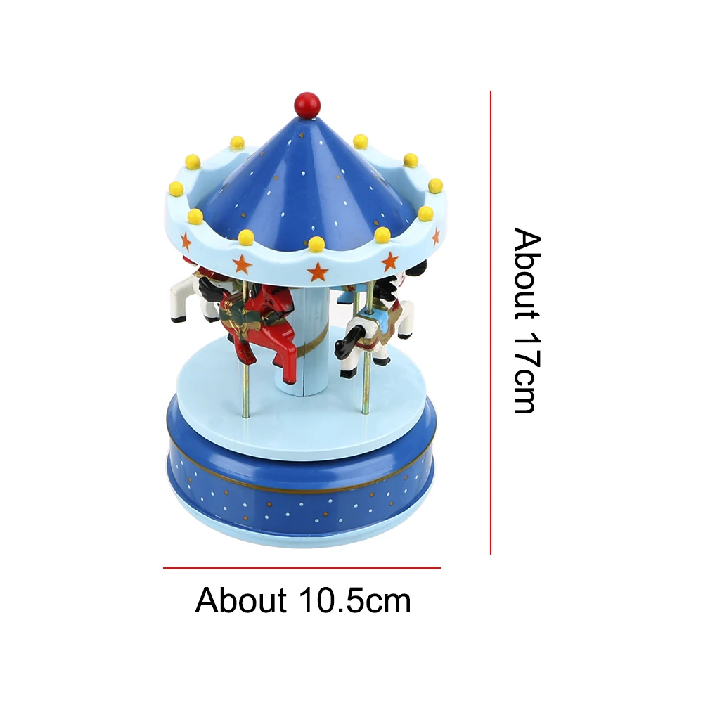 HILIFE Carusel Cutie Decor Acasă Merry-go-round cutii muzicale, Cutii Muzicale de Crăciun, de Nunta, Cadou de Ziua