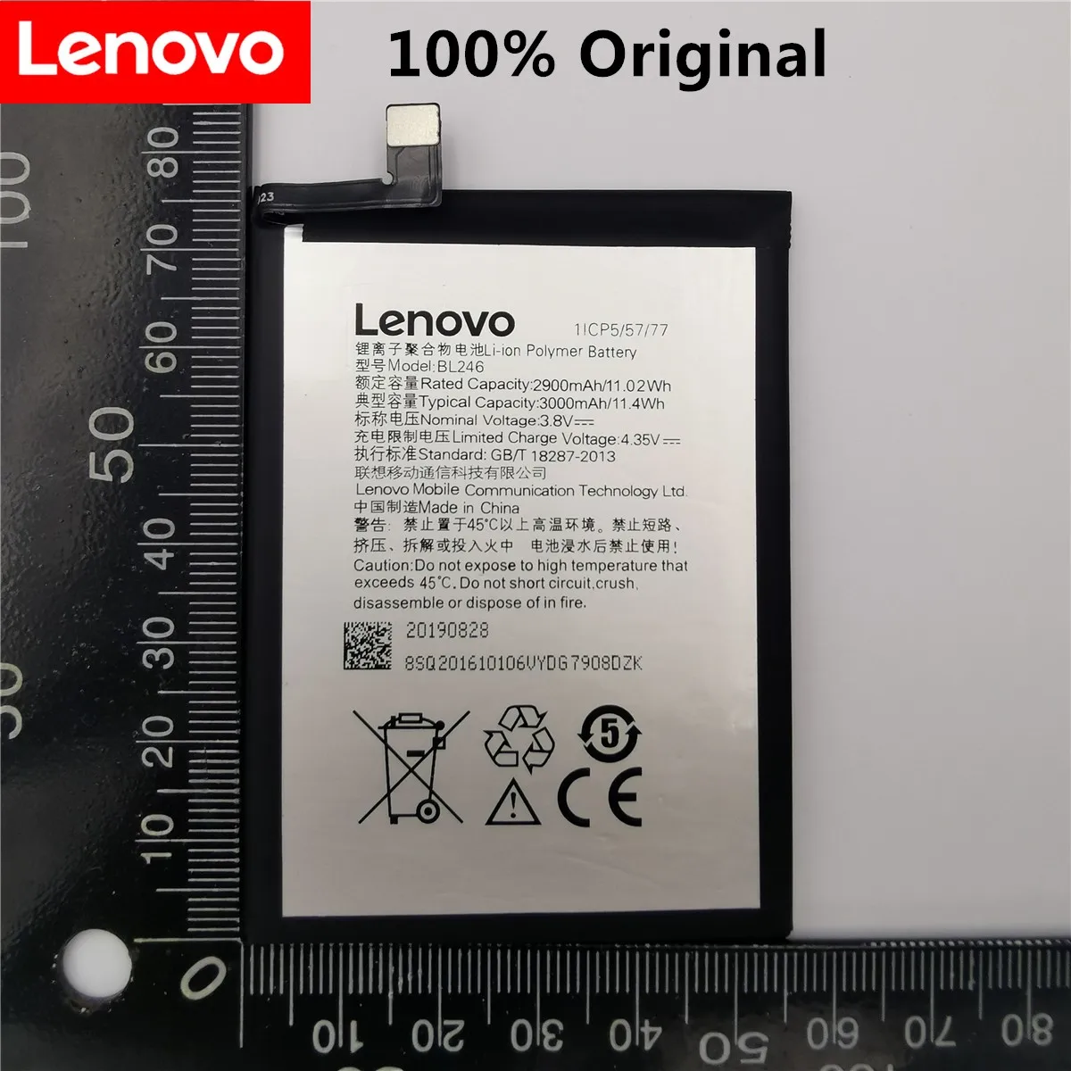 3000mAh BL246 Bateriei Pentru Lenovo VIBE SHOT Z90 / Z90-3 / Z90-7 Baterii de Telefon Mobil