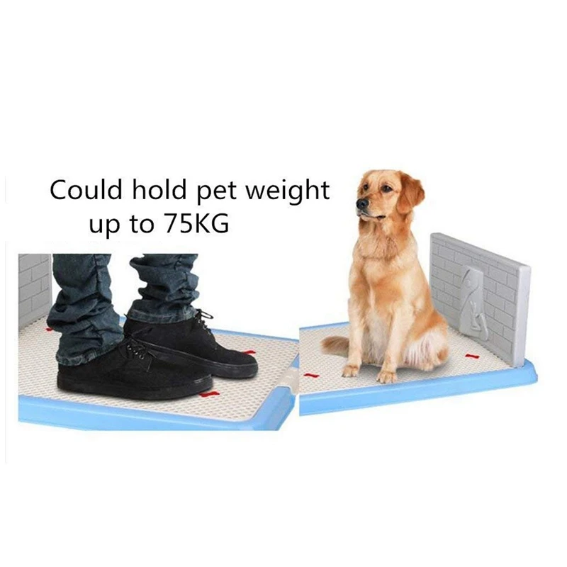 Animal de Companie de interior Dog Puppy Potty Tava cu Pipi Post Protecție Simulare Perete,Nu-Rupt Catelus Pad Câine de Toaletă pentru Bărbați/Băiat și L Pui