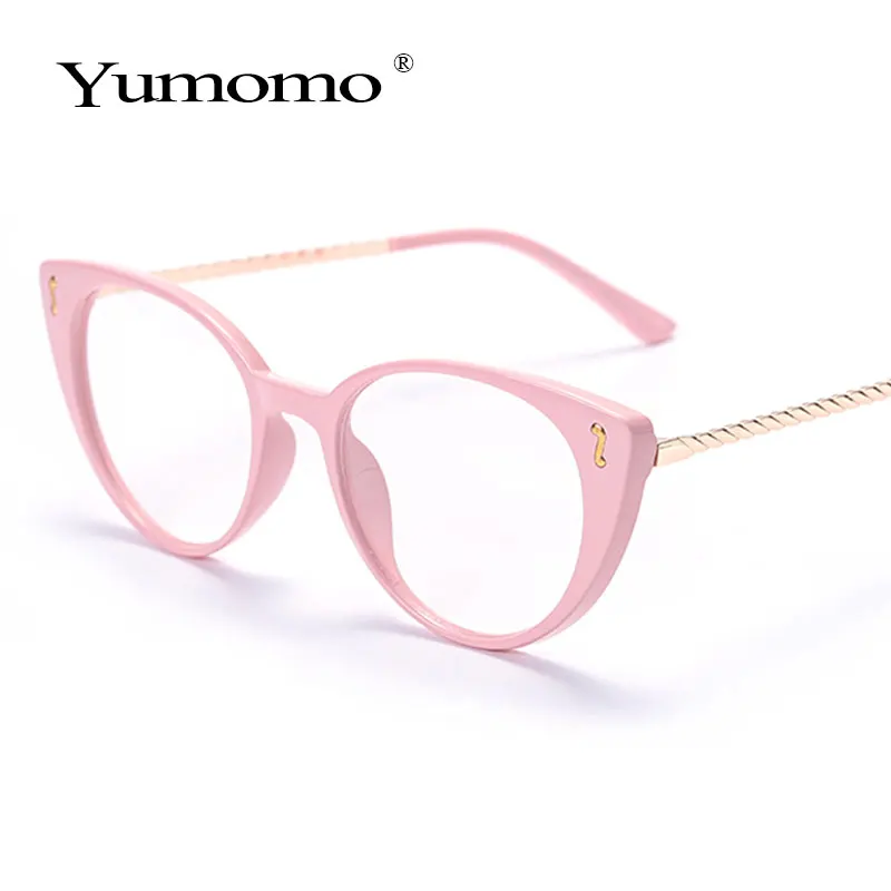 Plastic drăguț retro ochi de pisică cadru ochelari de sex feminin de sex masculin doamna optice moda ochelari de calculator oculos de sol