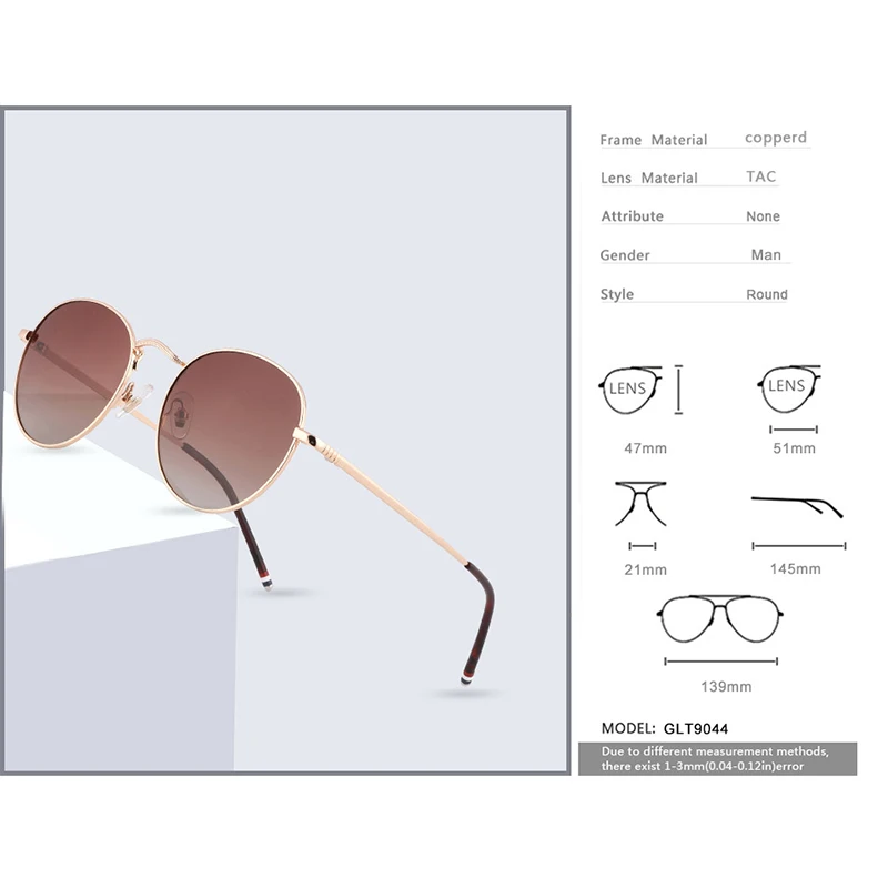 Senta Rotund Epocă ochelari de Soare Pentru Femei Polarizati în aer liber Fata de Ochelari de Brand, Design de Ochelari de Soare de sex Feminin 4 Culori Oculos GLT9044