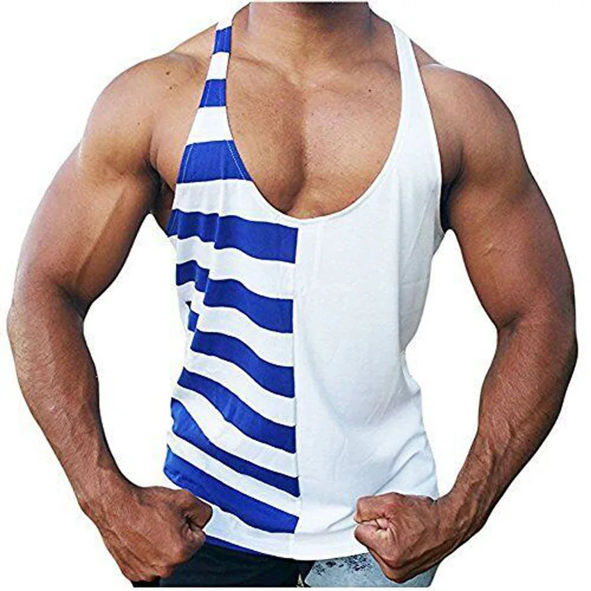 De Brand nou mozaic mens rezervor de top din bumbac pentru bărbați culturism tricouri plus dimensiune mens singlet fitness sport funcționare veste