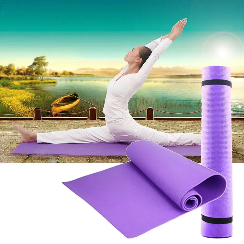 Noul Yoga Mat 173cmX60cm 6mm Subțire Subțire Rogojini Yoga Non-alunecare de prost Gust Fitness Esterilla Pilates Acasă Exerciții de Gimnastică Sport Pad