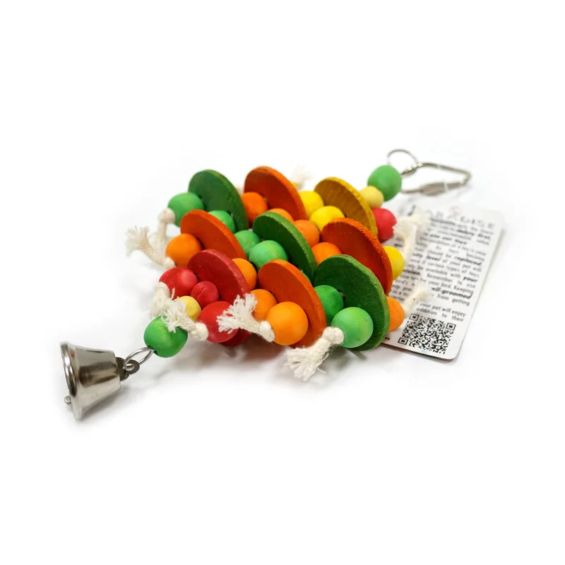 CAITEC Pasăre Jucării Mici Margele din Lemn Jucărie Mesteca Musca Jucării Mici Colivie Jucării Potrivite pentru Dimensiuni Mici Papagali
