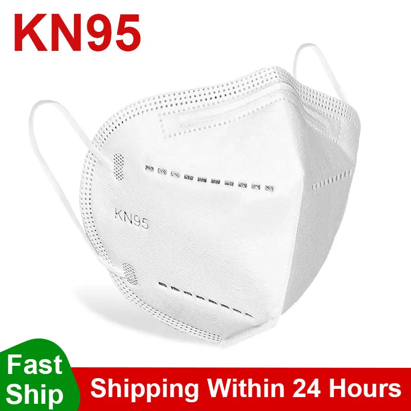 5-100buc KN95 Măști ffp2mask Praf Masti de Filtrare Gura Masca 5-Strat Respirabil KN95 mascarillas Mască de Protecție