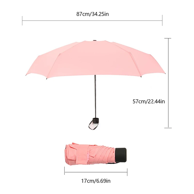 Ultra light 5 pliere umbrela,Mini-Buzunar Umbrela Femei UV Mici Umbrele, Umbrele de soare Fetele Anti-UV rezistent la apa Portabil de Călătorie
