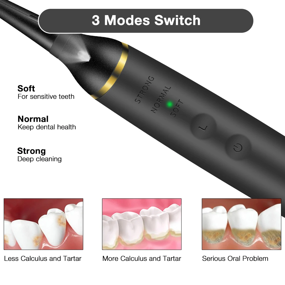Electrice portabile Sonic Irigator Oral Detartraj Dentar Dinte Calcul Irigator Oral USB Reîncărcabilă Dentist Albire Dinti Oral