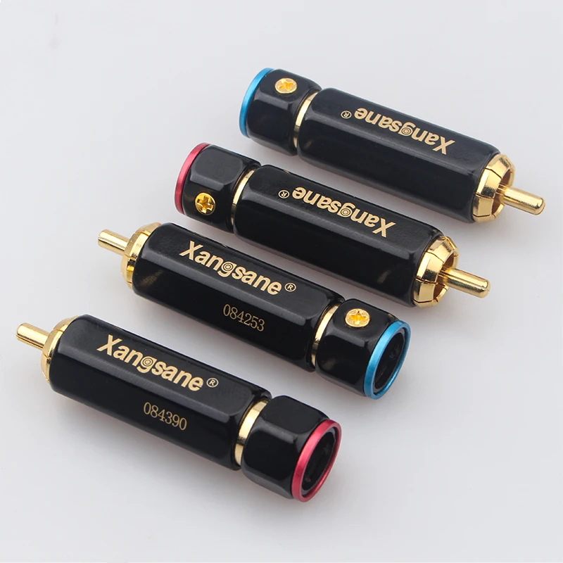 Xangsane auto-blocare lipire-gratuit-placat cu aur de lotus mufă RCA mufă audio de semnal cablu plug-in amplificator de putere accesorii