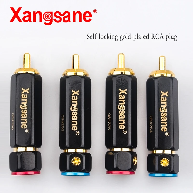 Xangsane auto-blocare lipire-gratuit-placat cu aur de lotus mufă RCA mufă audio de semnal cablu plug-in amplificator de putere accesorii