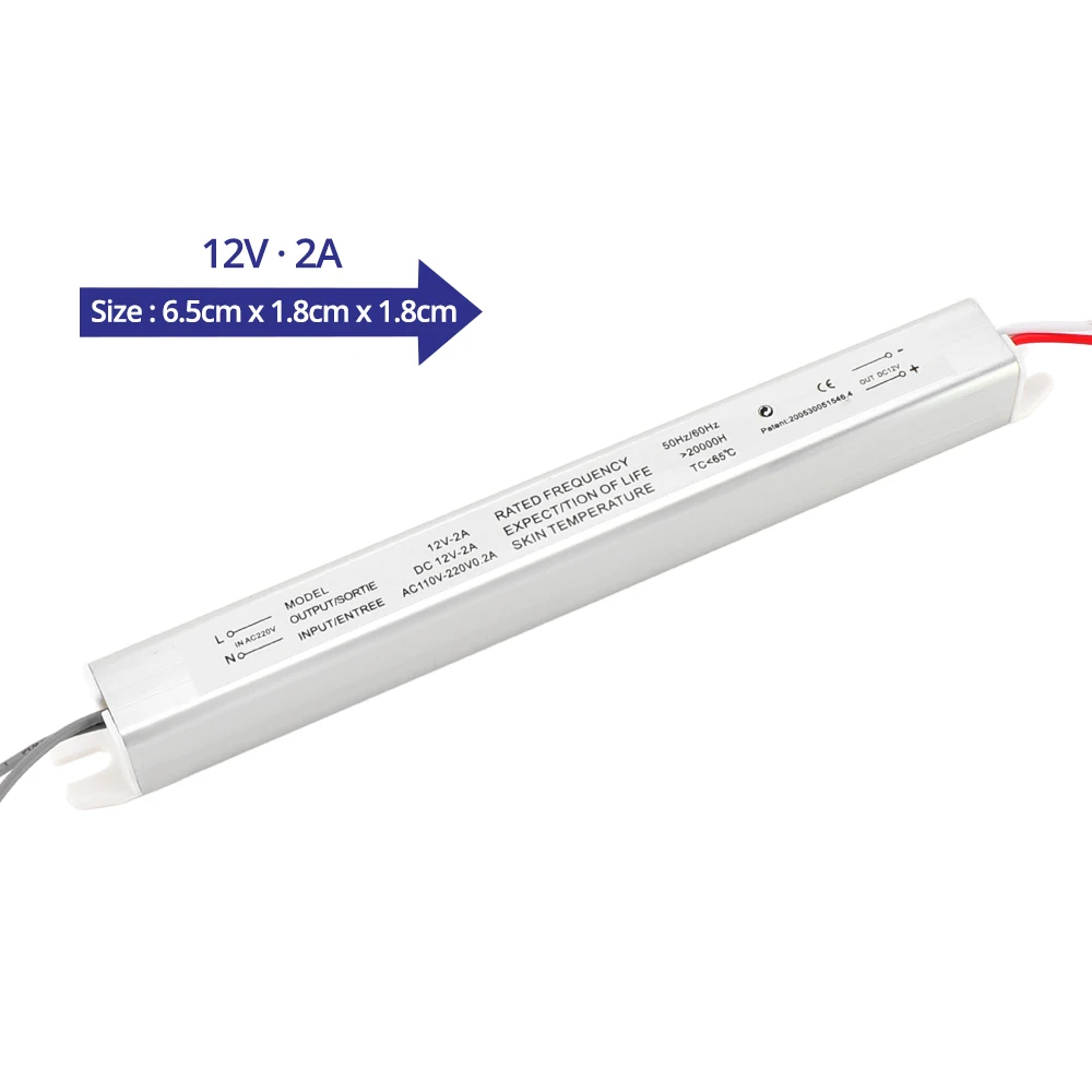 Ultra subțire DC12V Iluminat cu Transformator mini-Driver LED 1.5 a 2A 3A 4A 5A 220V la 12V pentru Panoul de lumină subțire de Publicitate cutie de lumină