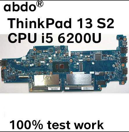 DA0PS8MB8G0 DA0PS9MB8E0 pentru Lenovo ThinkPad 13 S2 notebook placa de baza FRU 01AY546 01AV597 CPU i5-6200U DDR4 test de munca
