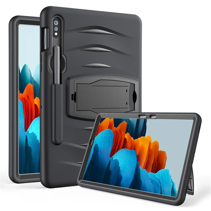 Ruged Caz Pentru Samsung Galaxy Tab S7 Plus 11/12.4 inch T870 T970 Tableta cu Build-in Capacul suportului SM-P875 protecție completă