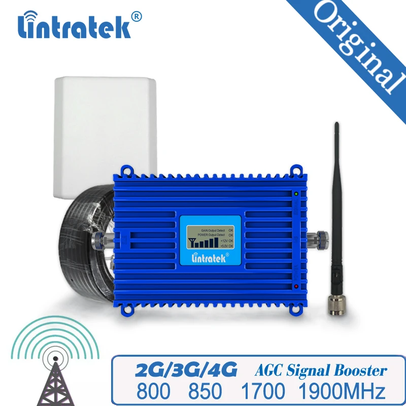 Lintratek Mobil Semnal de Rapel 800 850 1700 1900MHz Repetor LTE GSM WCDMA Amplificator de Banda de 20 Mobile Amplificator de Semnal #40