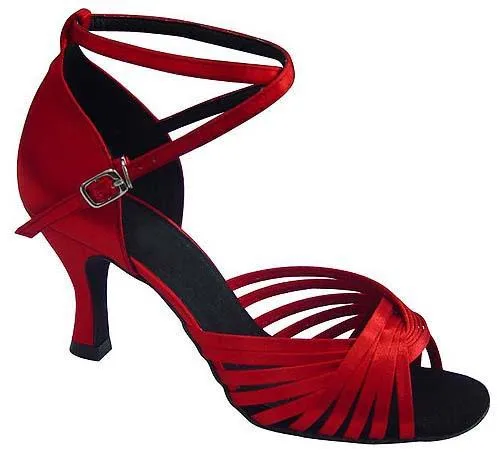 DILEECHI Profesionale clasic din satin femei latină pantofi de dans sală de Bal pantofi de dans Salsa party dans pătrat pantofi cu talpa moale
