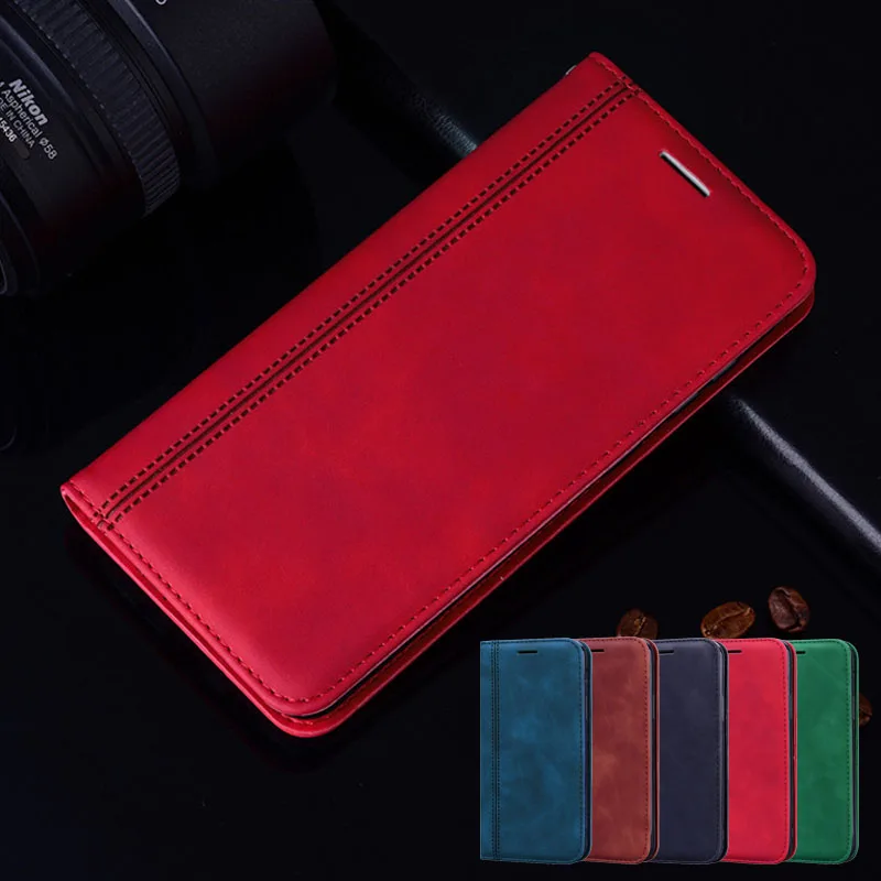 Redmi9 Putere Magnetice Telefon din Piele de Caz Pentru Xaiomi Redmi 9C NFC 9 Prim Note9 Nota 9 Pro Max 9 9A 9i 9AT Wallet Flip Cover