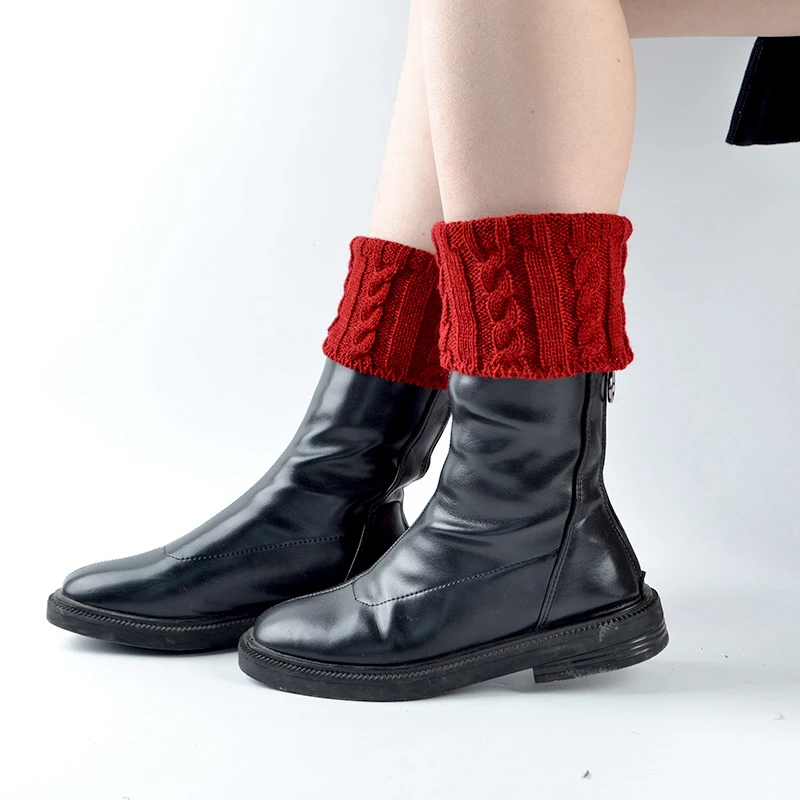 Doamnelor Încălzit De Picior Glezna Cald Tricotate Pentru Femei De Iarnă Boot Mansete Trim Toppers