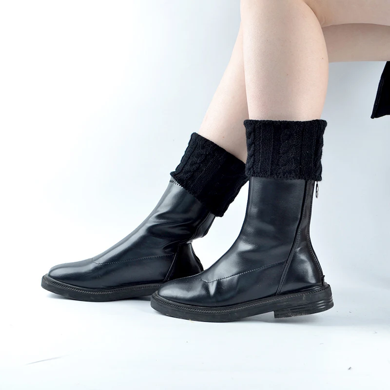 Doamnelor Încălzit De Picior Glezna Cald Tricotate Pentru Femei De Iarnă Boot Mansete Trim Toppers