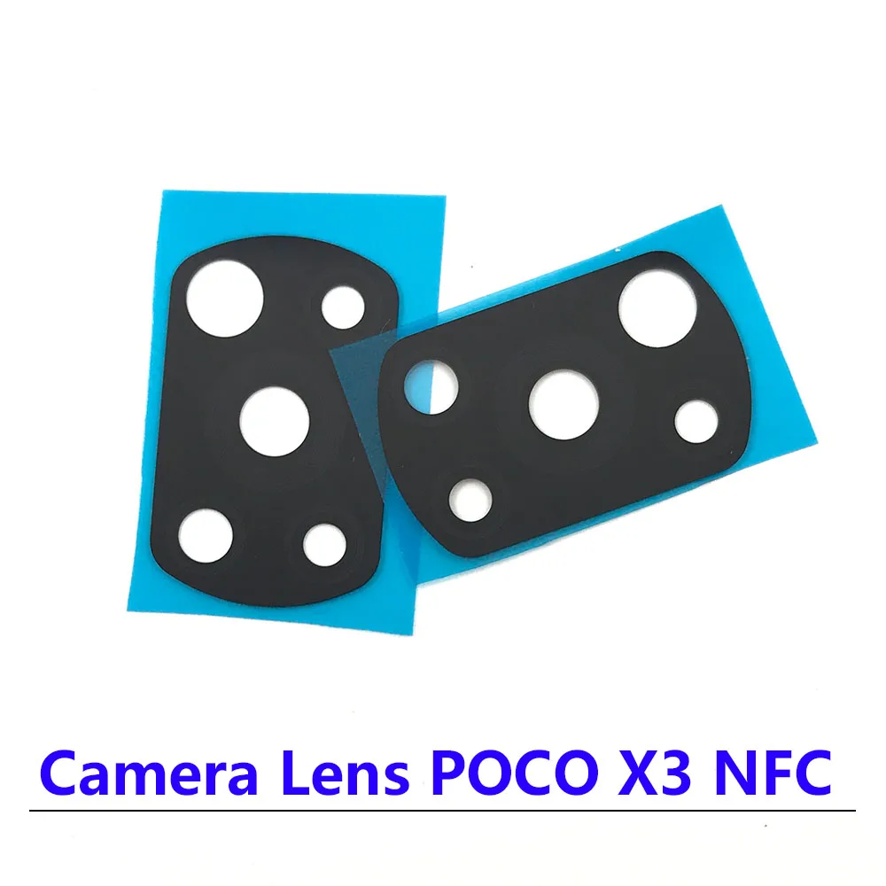 50PCS , Spate aparat de Fotografiat Lentilă de Sticlă de Acoperire Pentru Xiaomi POCO X3 NFC Versiune Globală Cu Adeziv Autocolant