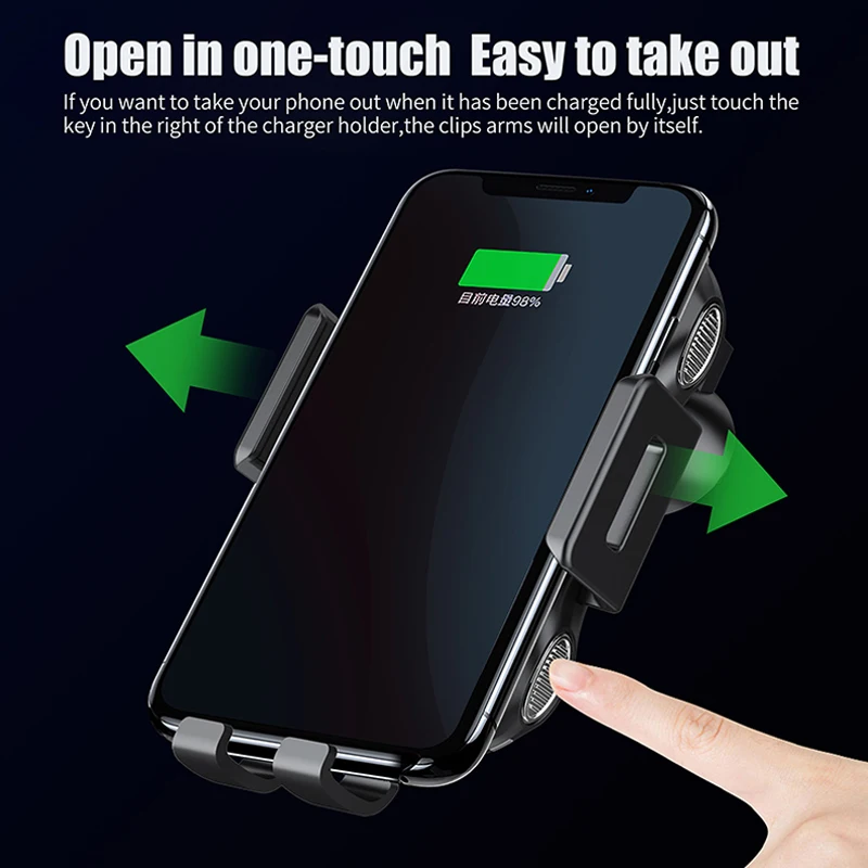 Qi Wireless Incarcator Auto Suport de Telefon Pentru ZTE Axon 9 10 10 Pro 5G Blackberry Evolua Oneplus X 8 Pro Rapid de Încărcare Pad Accesoriu