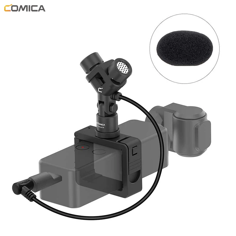 COMICA MCV-MT06 XY Cardioid Stereo Mini Microfon pentru DJI OSMO BUZUNAR Accesorii Kit pentru Înregistrare Video Vlogging(3.5 mm TRS)