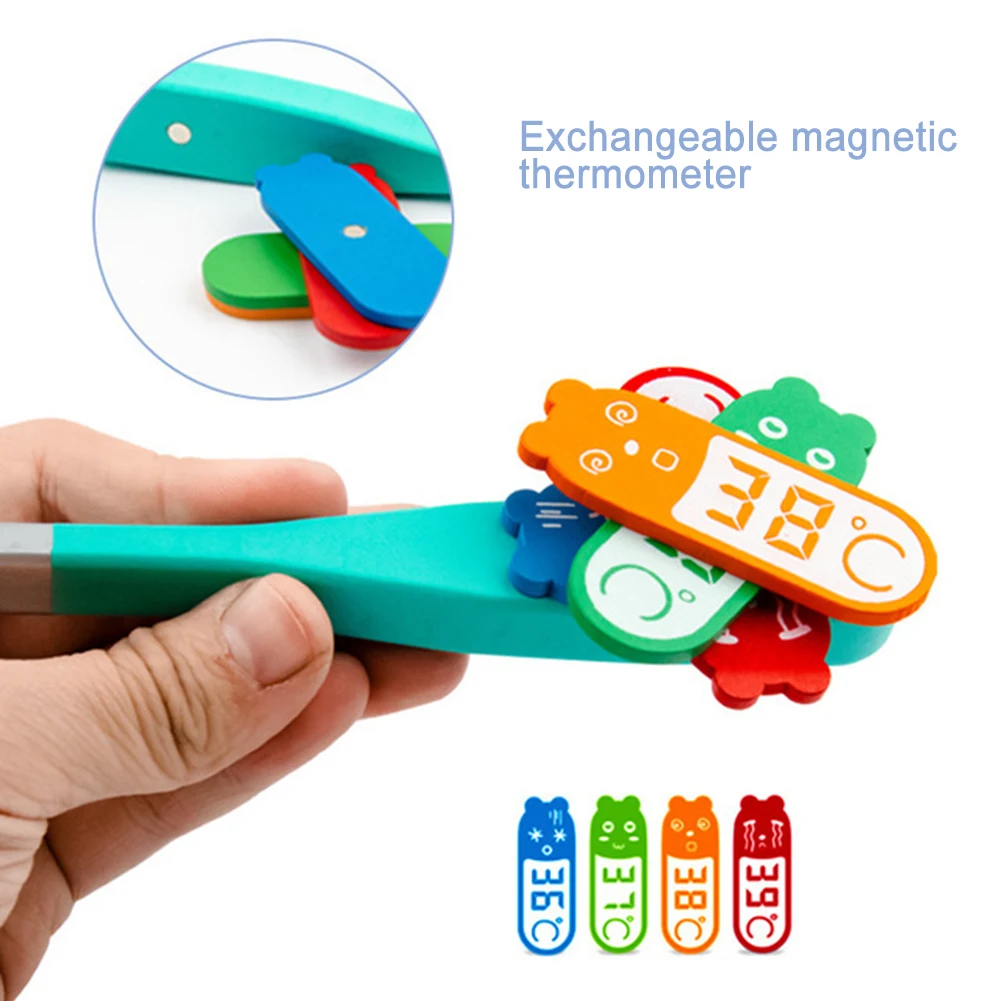 Simulare De Lemn Trusa De Prim Ajutor Instrument De Copii Pretinde Joace De-A Doctorul Educație De Formare Interactive Toy Set