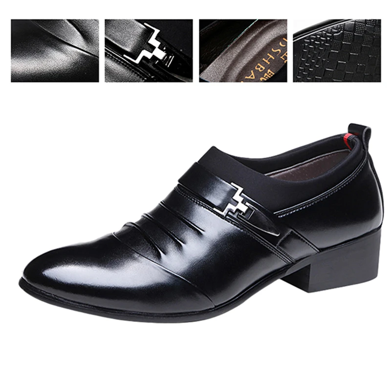 Mens Pantofi Rochie Pantofi de Înaltă Calitate Pentru Oameni de Afaceri, Oameni Pantofi Subliniat Toe Slip-on pentru Bărbați Pantofi de Nunta Plat 38-45 Plus Dimensiune