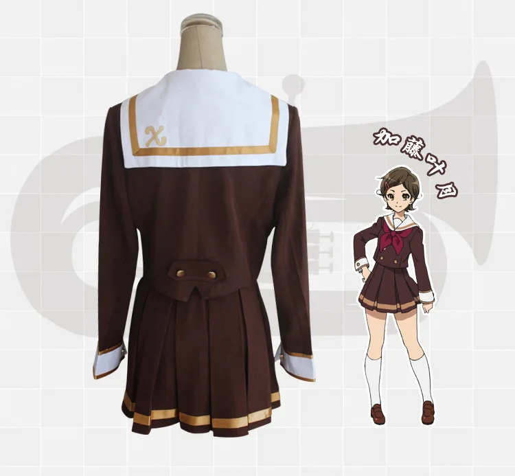 Calitate Inalta Anime Sunet! Euphonium Oumae Kumiko JK Uniformă Școlară Costum de Marinar Femeie Cosplay Costum Top + Fusta + Bowknot