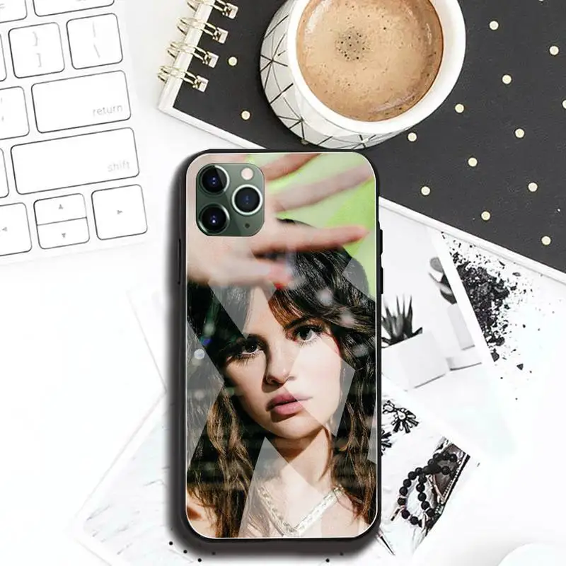 Selena Gomez Rare Caz Telefon din Sticla Temperata Pentru iPhone 12 Pro Max Mini 11 XR Pro XS MAX 8 X 7 6S 6 Plus SE 2020 de Acoperire