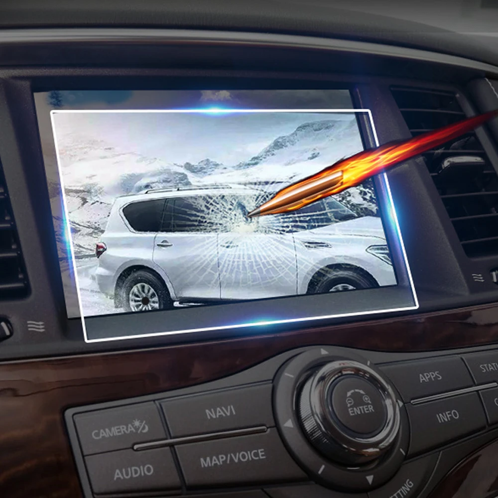 Pentru Nissan Patrol Y62 De Navigare Auto, Monitor, Ecran Protector De Sticlă Capac De Film Trim Autocolant De Interior Accesorii
