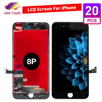20 Buc Clasa AAA+++ Pentru iPhone 8P 8 Plus LCD 3D Cu Force Touch Ecran Digitizor de Asamblare Afișa Nici un Pixel Mort Transport Gratuit