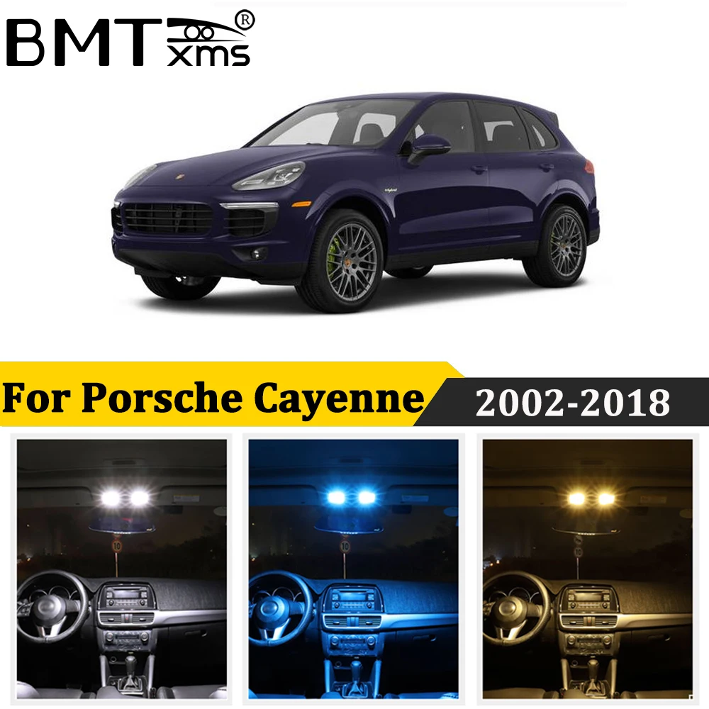 BMTxms 17Pcs Canbus LED-uri Auto de Interior Hartă plafoniera Pentru Porsche Cayenne 2 958 92A 9PA 955 2002-2018 Accesorii Auto