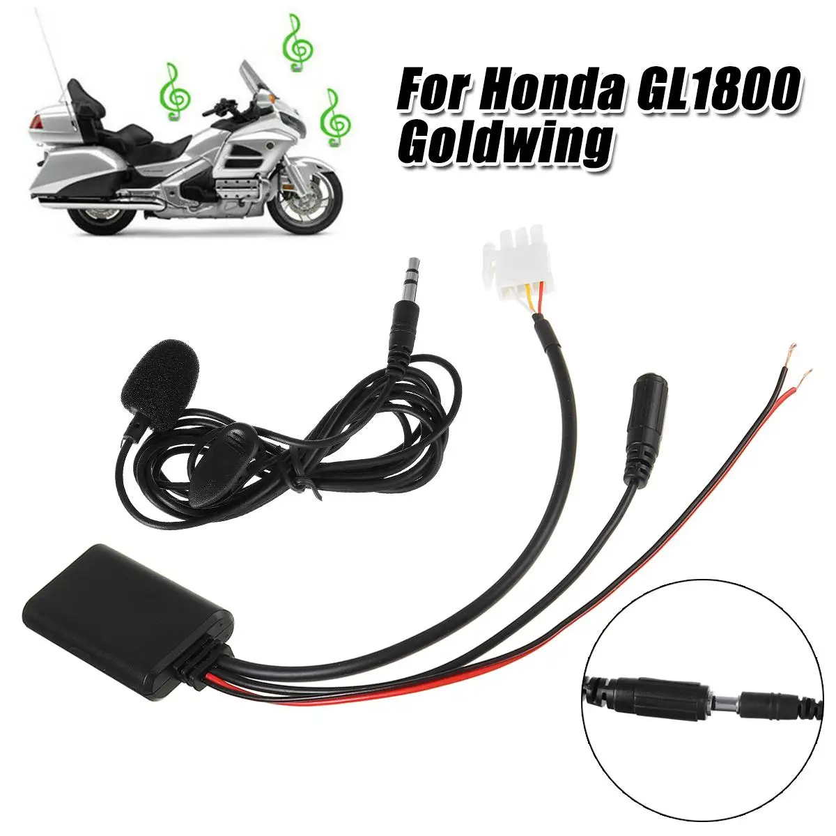 Pentru Honda GL1800 Goldwing Motocicleta 3Pin AUX Audio Cablu Adaptor cu Microfon, Receptor Audio