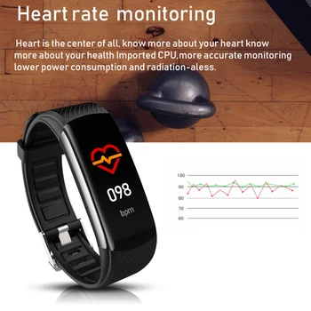 2021 Noua Brățară Inteligentă de Temperatura Corpului, Presiunea Sângelui Fitness Tracker Monitor de Ritm Cardiac Bărbați Femei Inteligente Banda pentru Android iOS