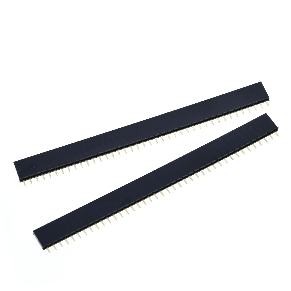 100BUC 2.54 mm 40 Pin Stright de sex Feminin pe un Singur Rând de Pin Header Banda Conector PCB