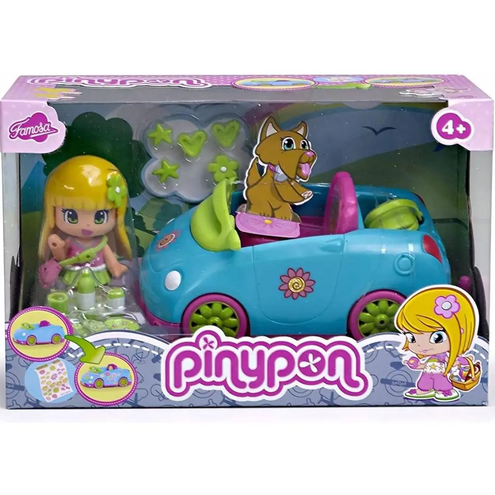 Pinypon, mașină figura, Pin-ul și a pus jucărie, picnic, cu papusa si accesorii, papusi pentru fete, jucarii pentru fete, pinipon