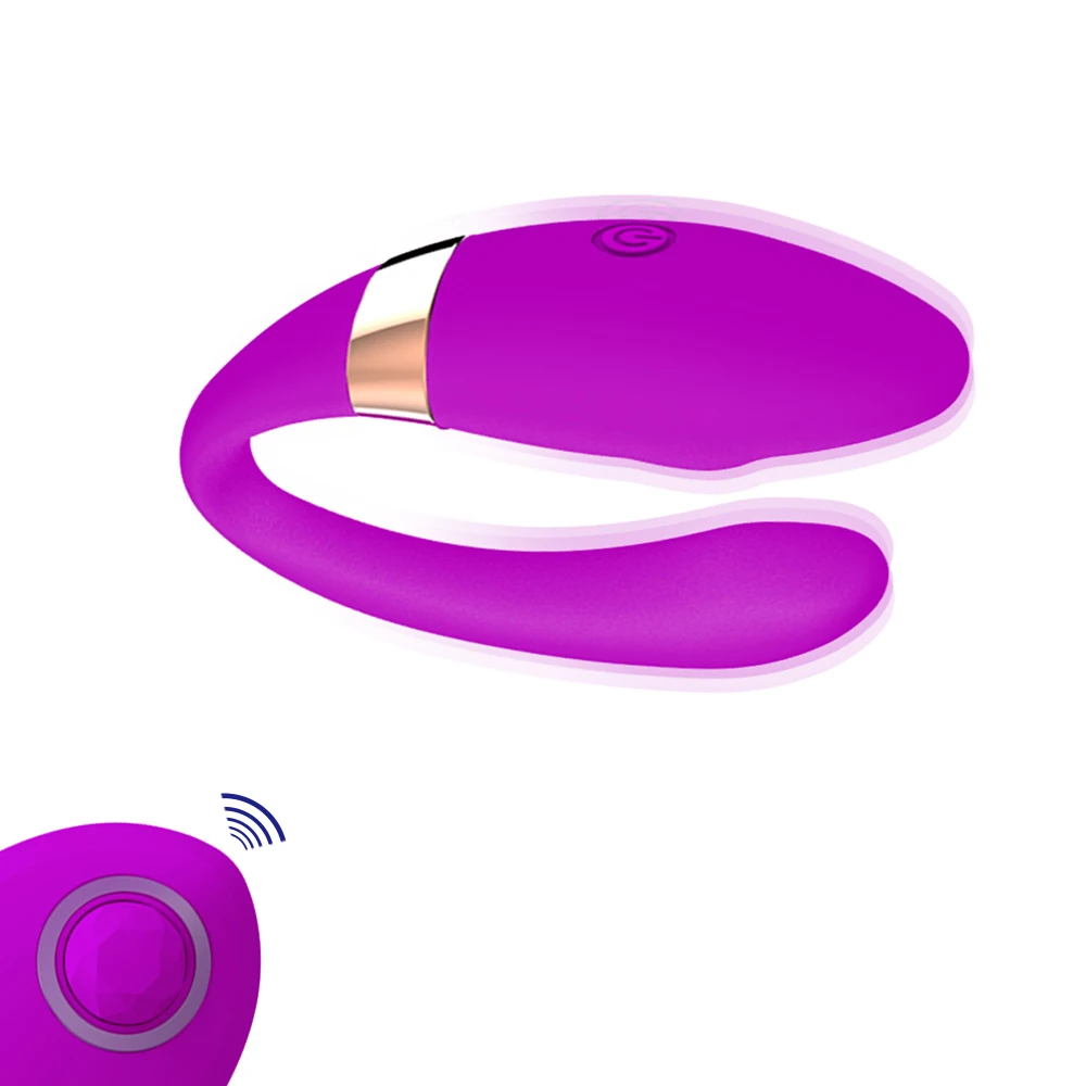 Forma de U Mini Cupluri Plăcere Jucarii Anale G spot Vibrator pentru Femei și Bărbați Impermeabil Sexy Jucării pentru Cuplu Flirt Glonț Portabil
