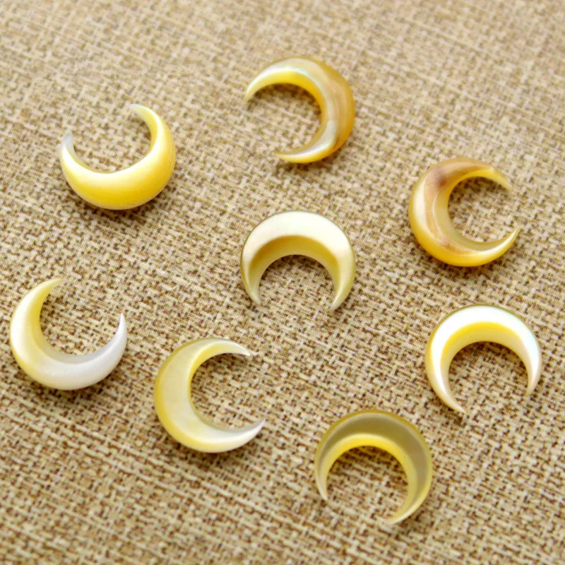 10buc/Lot 8/10mm Forma Luna Alb/Roz/Galben/Negru Mama Naturală Perla Shell Margele Pentru DIY Cercei Colier Bijuterii de Luare