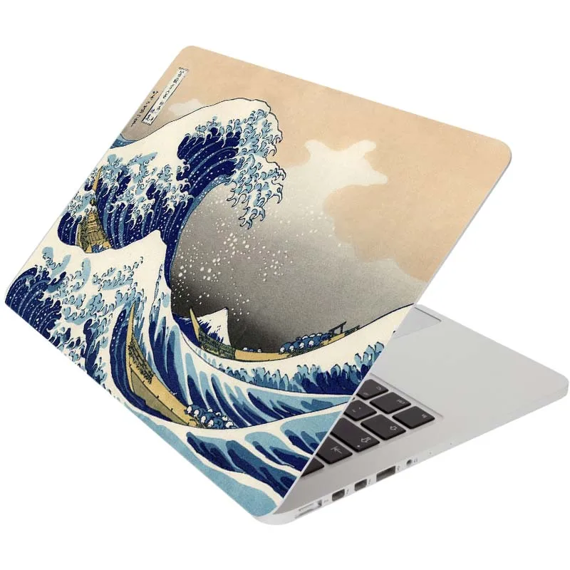 Japonia Tradițională Ukiyoe Tsunami Laptop Autocolant Full Cover Piele pentru MacBook Air/Pro/Retina 11 12 13 15 inch Mac Notebook Decal